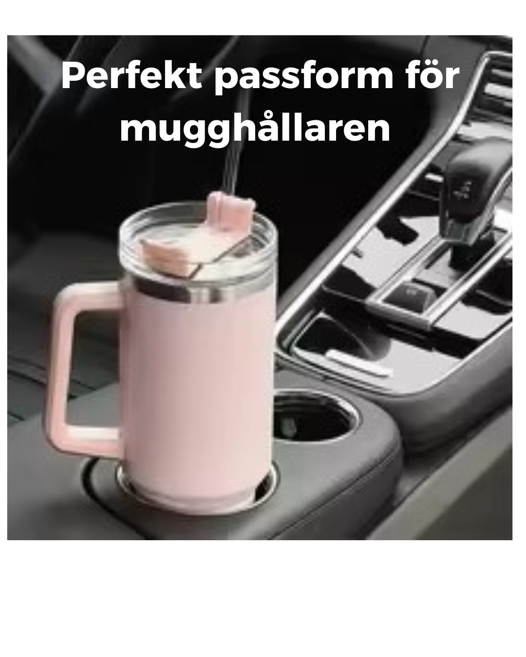 Isolerad vattenflaska med sugrör