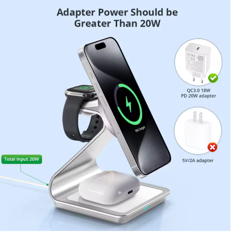 3-1 laddare för Apple produkter